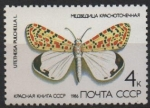 Sellos de Europa - Rusia -  MARIPOSAS.  UTETHEISA  PULCHELLA.