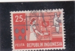 Stamps Indonesia -  pelita-roca sedimentaria