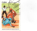 Stamps Cuba -  JUEGOS OLIMPICO DE BARCELONA 92