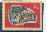 Stamps Ghana -  camaleón