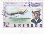 Stamps Grenada -  75 aniversario del primer Zeppelin