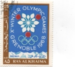 Stamps United Arab Emirates -  OLIMPIADAS DE INVIERNO