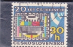 Sellos de Europa - Checoslovaquia -  ANAGRAMA TELEVISIVO