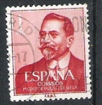 Sellos de Europa - Espa�a -  1961 Centenario del nacimiento de Juan Vázquez de Mella. Escritor y filósofo. 1861-1928