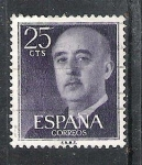 Sellos de Europa - Espa�a -  1955 Serie básica. General Franco.