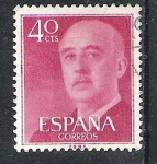 Sellos de Europa - Espaa -  1955 Serie básica. General Franco.