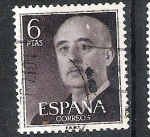 Sellos de Europa - Espa�a -  1955 Serie básica. General Franco.