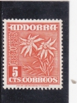 Stamps Andorra -  FLORES-edelweiss