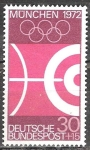 Stamps Germany -  Juegos Olímpicos de 1972 en Munich.