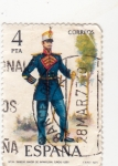 Stamps Spain -  Tambor Mayor de Infantería de Línea 1861 (27)