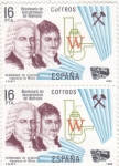 Stamps Spain -  Bicentenario descubrimiento Wolframio (27)