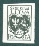 Sellos de Europa - Lituania -  El Escudo de Armas de Lituania Central