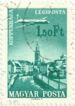 Stamps Hungary -  CIUDADES SERVIDAS POR LINEAS AÉREAS HÚNGARAS. COPENHAGUE. YVERT HU PA284