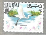 Sellos de Asia - Emiratos rabes Unidos -  1968 Pajaros (Dubai)