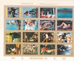 Stamps United Arab Emirates -  OLIMPIADA DE MUNICH-72