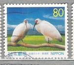 Sellos de Asia - Jap�n -  1999 Prefectura. Niigata. C. Ibis japonés crestado.