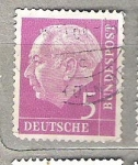 Sellos de Europa - Alemania -   1954 Serie básica. Presidente Dr. Thedore Heuss. 3 C. (1957)