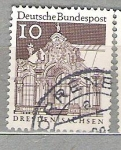 Sellos de Europa - Alemania -  1966 -1969 Serie básica. Edificios del siglo XII. C.