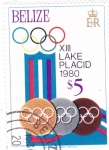 Stamps Belize -  OLIMPIADA DE INVIERNO LAKE PLACID´80