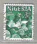 Stamps Nigeria -  1961 Iconos nacionales.