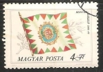 Stamps Hungary -  Bandera del Budapest Honvéd Football Club