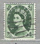 Sellos de Europa - Reino Unido -  1952 -1954 Isabel II***