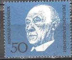 Sellos de Europa - Alemania -  Conmemoración de Adenauer (1ª edición). Dr. Adenauer.