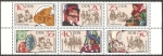 Stamps Germany -  2365 a 2370 - Folklore 