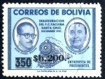 Sellos de America - Bolivia -  BOLIVIA_SCOTT 699.02 ENTREVISTA DE PRESIDENTES SUAZO & ARAMBURU. $0.25