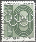 Stamps Germany -  Año Olímpico 1956.