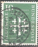 Stamps Germany -  Convención de la Iglesia Evangélica en Frankfurt am Main.