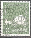 Stamps Germany -  Centenario de la muerte de Joseph von Eichendorff (novelista).