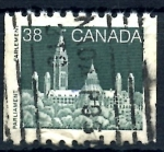 Sellos de America - Canad -  CANADA_SCOTT 1194A BLOQUE OESTE DEL PARLAMENTO. $0.20 