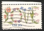 Stamps United States -   flores