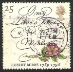 Stamps United Kingdom -  Robert Burns 1759-1796