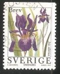 Sellos de Europa - Suecia -  Iris sibirica