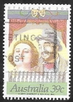 Stamps Australia -  1118 - Gladys Moncrieff, cantante, y Roy Rene, actor de cine