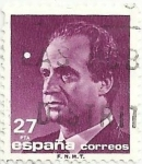 Stamps Spain -  SERIE BÁSICA JUAN CARLOS I. IIa SERIE. VALOR FACIAL 27 Pts. EDIFIL 3156