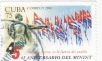 Sellos de America - Cuba -  45 ANIVERSARIO DEL MININT