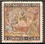 Sellos de America - Cuba -  navidad 1957-1958