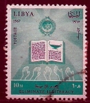 Stamps Libya -  El Analfabetismo