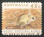 Sellos de Oceania - Australia -  Dusky hopping mouse-Ratón salto oscuro