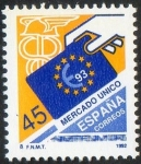 Stamps Spain -  3226 - Mercado Único Europeo.
