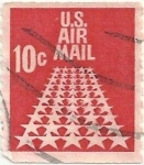 Stamps : America : United_States :  CAMINO ESTRELLADO DE LOS 50 ESTADOS. DENTADO VERTICAL. YVERT US PA69a