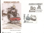 Stamps : Europe : Spain :  150 años del Ferrocarril en España - ayer y hoy SPD