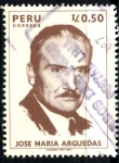 Stamps Peru -  PERU_SCOTT 918 JOSE MARIA ARGUEDAS. $0,35