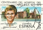 Stamps : Europe : Spain :  (300) CENTENARIO DEL HOSPITAL DEL NIÑO JESÚS. HOSPITAL Y PRÍNCIPE FELIPE. EDIFIL 2548