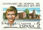 Stamps Spain -  CENTENARIO DEL HOSPITAL DEL NIÑO JESUS. HOSPITAL Y PRÍNCIPE FELIPE. EDIFIL 2548