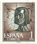 Sellos de Europa - Espa�a -  CONGRESO DE INSTITUCIONES HISPÁNICAS. CRISTÓBAL COLÓN. EDIFIL 1515