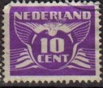 Stamps Netherlands -  HOLANDA Netherlands 1924-26 Scott 179 Sello Gull Gaviota Usado